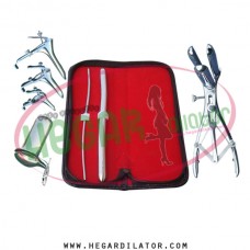 Hegar uterine dilator 2pcs set 3-4, 11-12, mathieu anal speculum, grave 3pcs, collin large