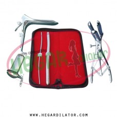 Hegar uterine dilator 2pcs set 3-4, 11-12, mathieu anal speculum, grave large, collin large