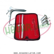 Hegar dilator Set of 2pcs 3-4, 13-14, grave speculum large, collin 3pcs