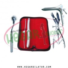 Hegar dilator Set of 2pcs 3-4, 17-18,  pinwheel, mathieu speculum, grave small