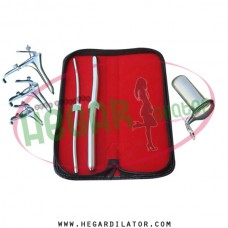 Hegar dilator Set of 2pcs 5-6, 11-12, grave speculum 3pcs, collin large