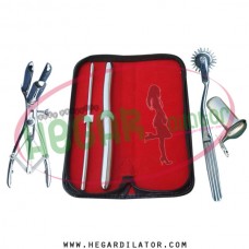 Hegar dilator Set of 2pcs 5-6, 13-14, pinwheel, mathieu speculum, collin speculum large