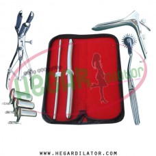 Hegar dilator Set of 2pcs 5-6, 13-14, pinwheel, mathieu speculum, grave large, collin 3pcs