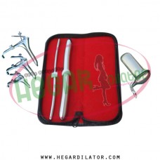 Hegar dilator Set of 2pcs 5-6, 15-16, grave speculum 3pcs, collin large