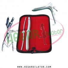 Hegar dilator Set of 2pcs 5-6, 17-18, mathieu speculum grave speculum large