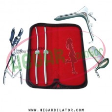 Hegar dilator Set of 2pcs 5-6, 7-8, mathieu spculum, grave speculum large, collin large