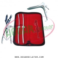 Hegar dilator Set of 2pcs 5-6, 7-8, mathieu spculum, grave speculum large