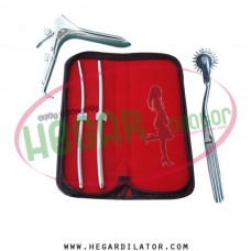 Hegar dilator Set of 2pcs 5-6, 7-8, pinwheel, grave speculum medium