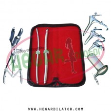 Hegar dilator Set of 2pcs 5-6, 9-10 mathieu anal speculum, grave 3pcs, collin large