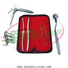 Hegar dilator Set of 2pcs 5-6, 9-10 pinwheel, grave speculum small, collin 3pcs