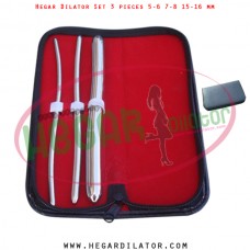 Hegar dilator set 3 pieces 5-6, 7-8 and 15-16 mm